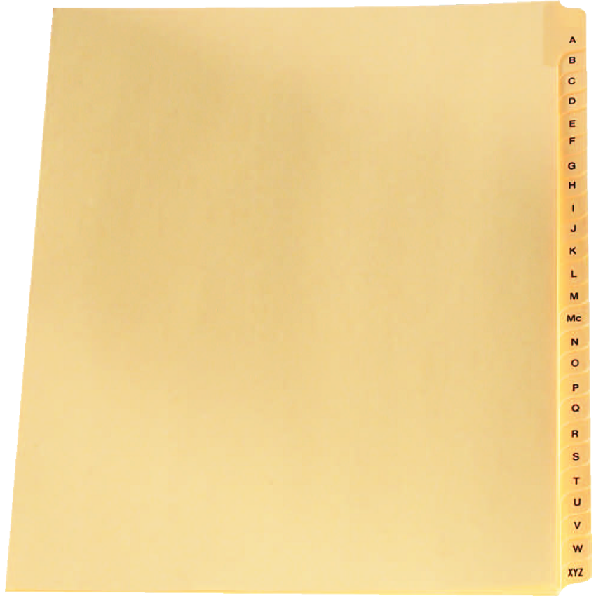 Alphabetical Legal Exhibit Dividers "Q" 25/pkg