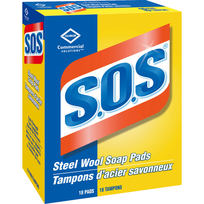 S.O.S® Steel Wool Soap Pads 18/box