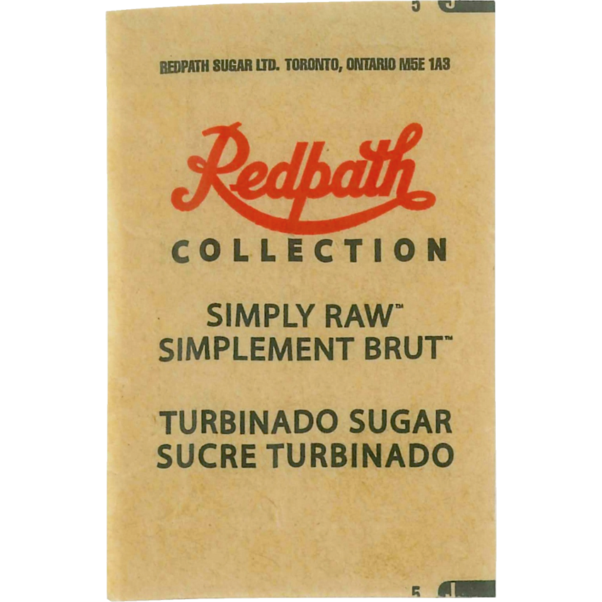 Redpath Turbinado Single Serve Sugar 3.5 g 1,000/cse