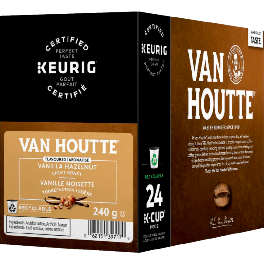 Van Houtte® Coffee K-Cups® Vanilla Hazelnut Light Roast 24/box