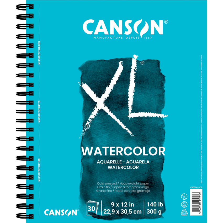 Canson® XL® Watercolor Pads 12"x 9" 30 sheets/pad