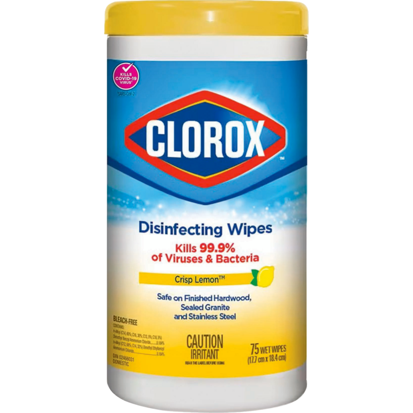 Clorox® Disinfecting Wipes Lemon Fresh 75 sheets/tub