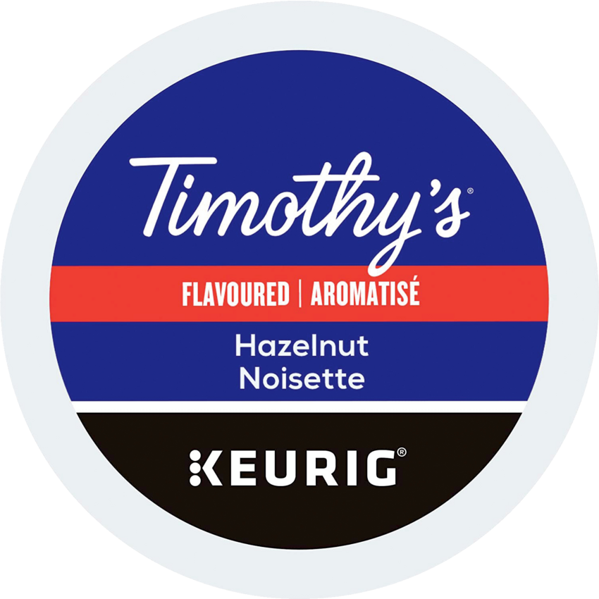 Timothy's® Coffee K-Cups® Hazelnut Medium Roast 24/box