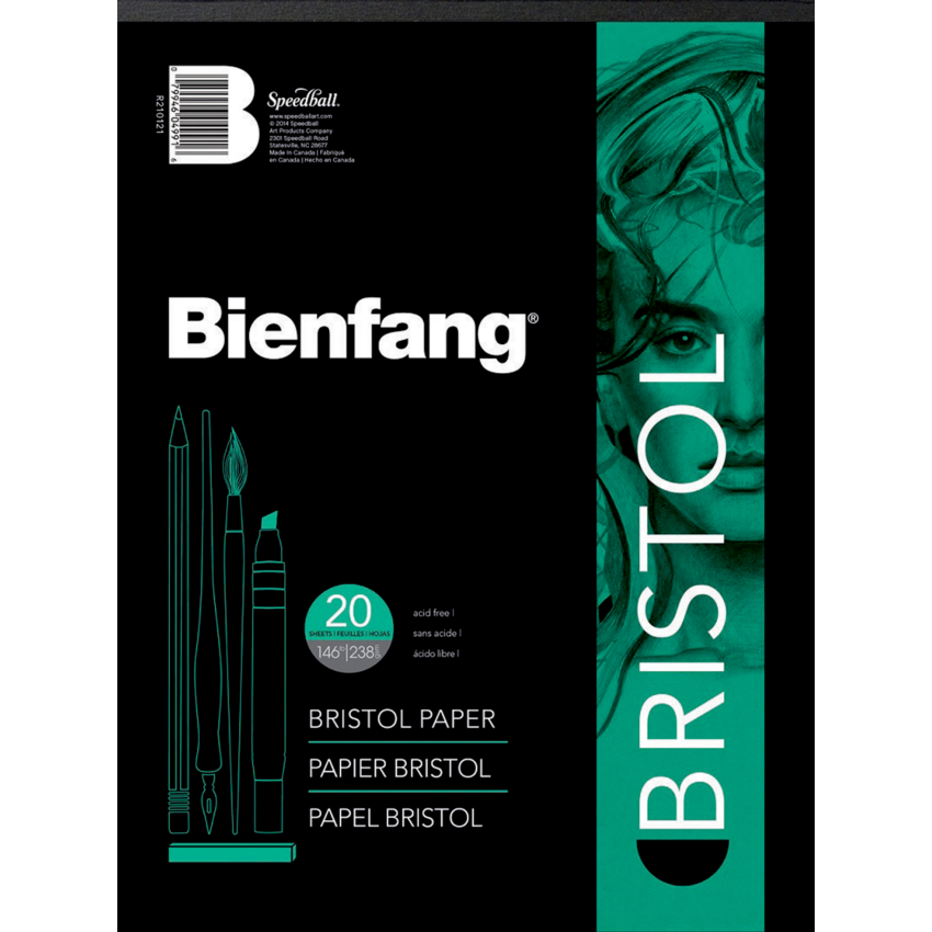 Bienfang® Vellum Bristol Board Drawing Pad 146 lb 9" x 12" 20 sheets/pad