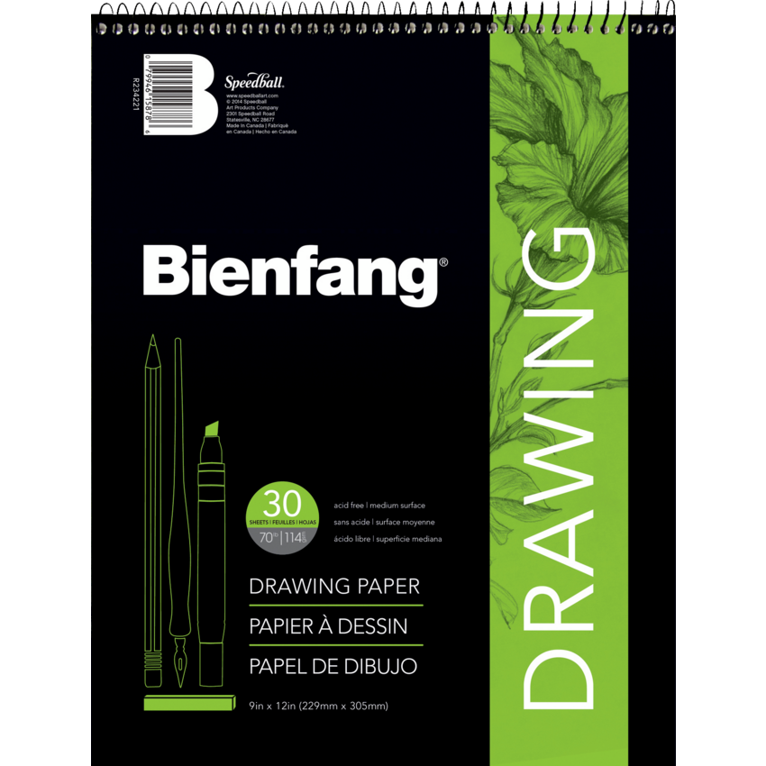 Bienfang® Raritan Drawing Pad 70 lb 9" x 12" 30 sheets/pad