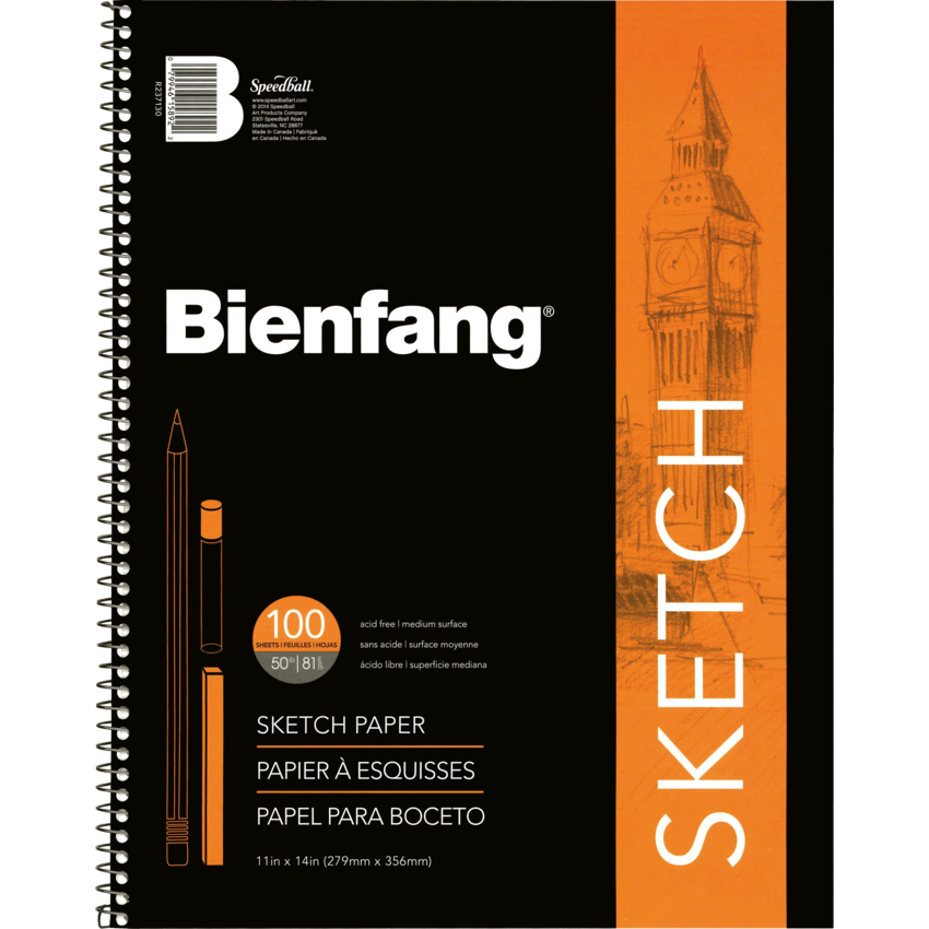 Bienfang® Sketch Book 11" x 14" White 100 sheets/pad