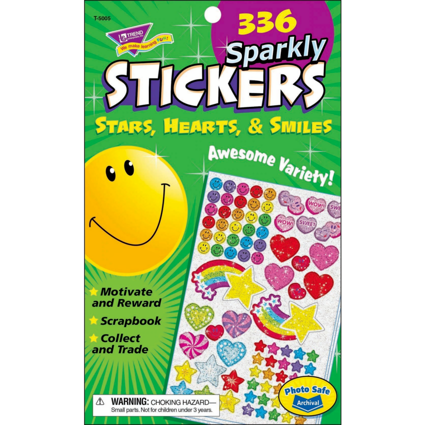 Trend® Sparkly Stickers 336/pad