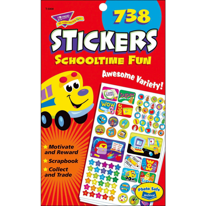 Trend® Schooltime Fun Stickers 738/pad