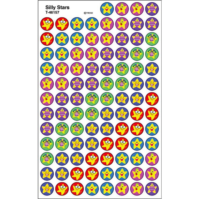Trend® superSpots® Silly Stars Stickers 800/pkg