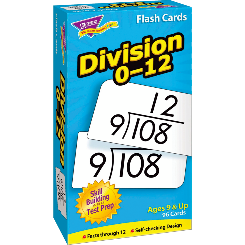 Trend® Skill Drill Flash Cards Division 0-12 96/box