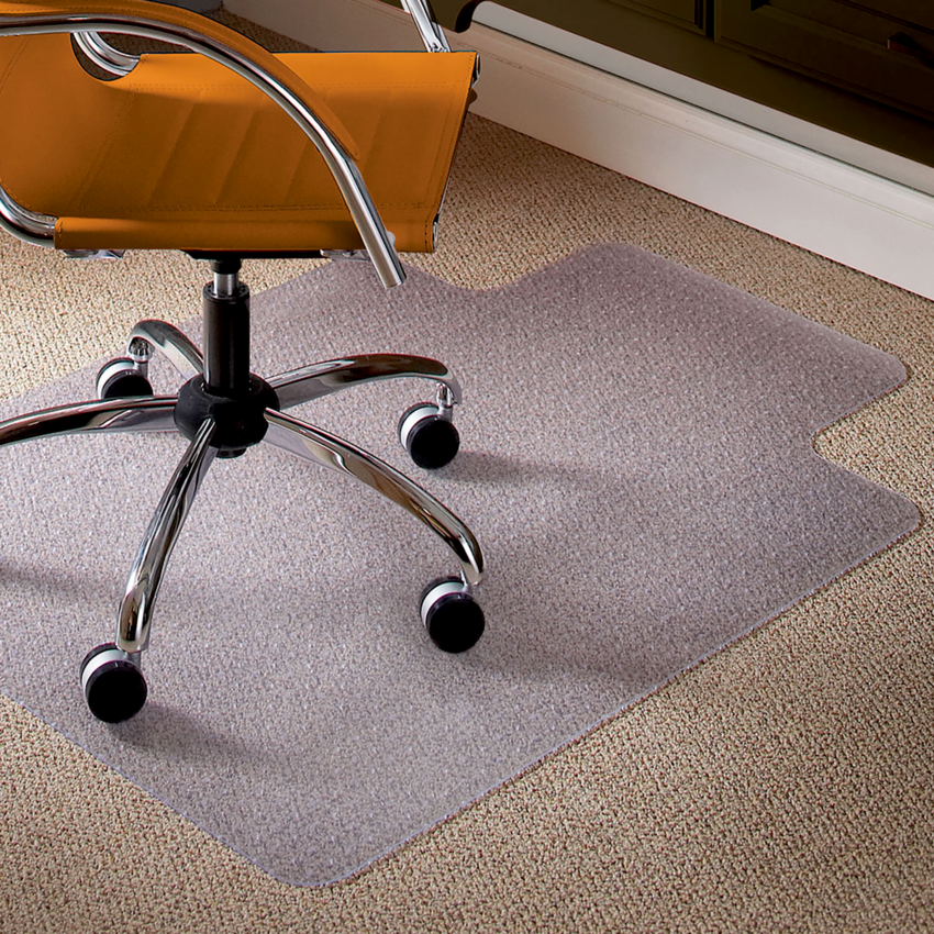 E.S. Robbins® Natural Origins® Chair Mat Low Pile with Lip 45" x 53"