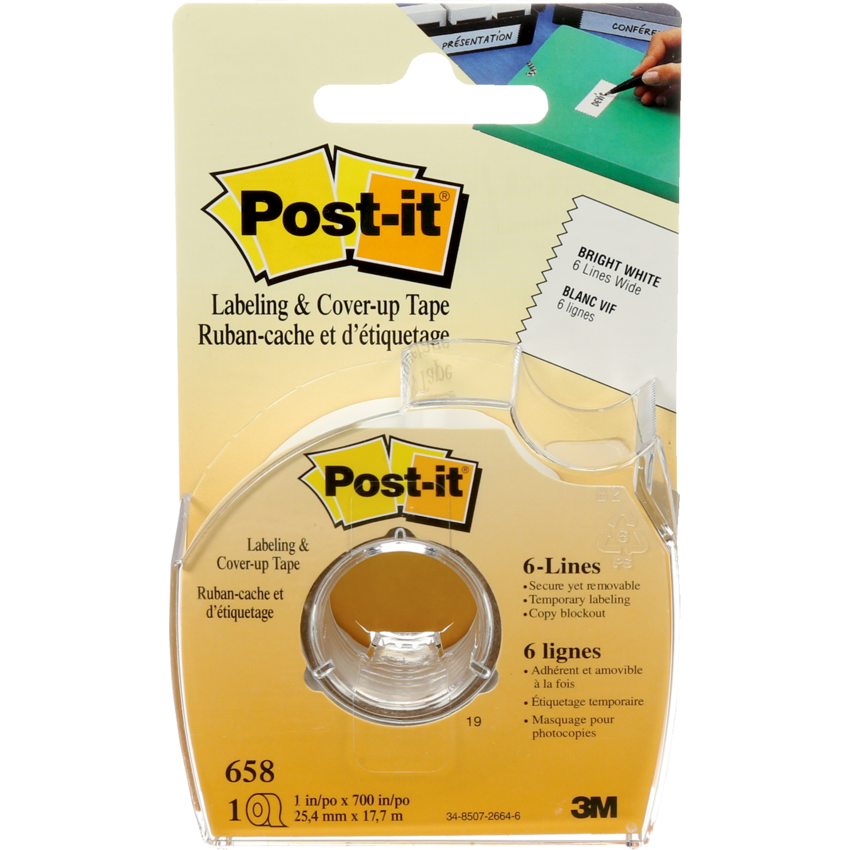 Post-it® Removable Cover-Up Tape 6-Lines