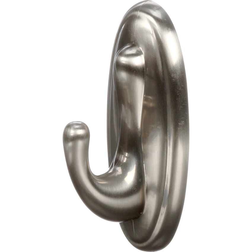 Command™ Decorative Adhesive Hooks Traditional Brushed Nickel 3/pkg