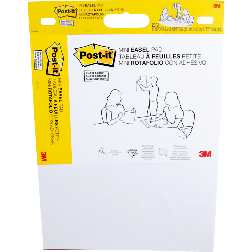 Post-it® Super Sticky Easel Pads Plain 15" x 18" 20 sheets/pad
