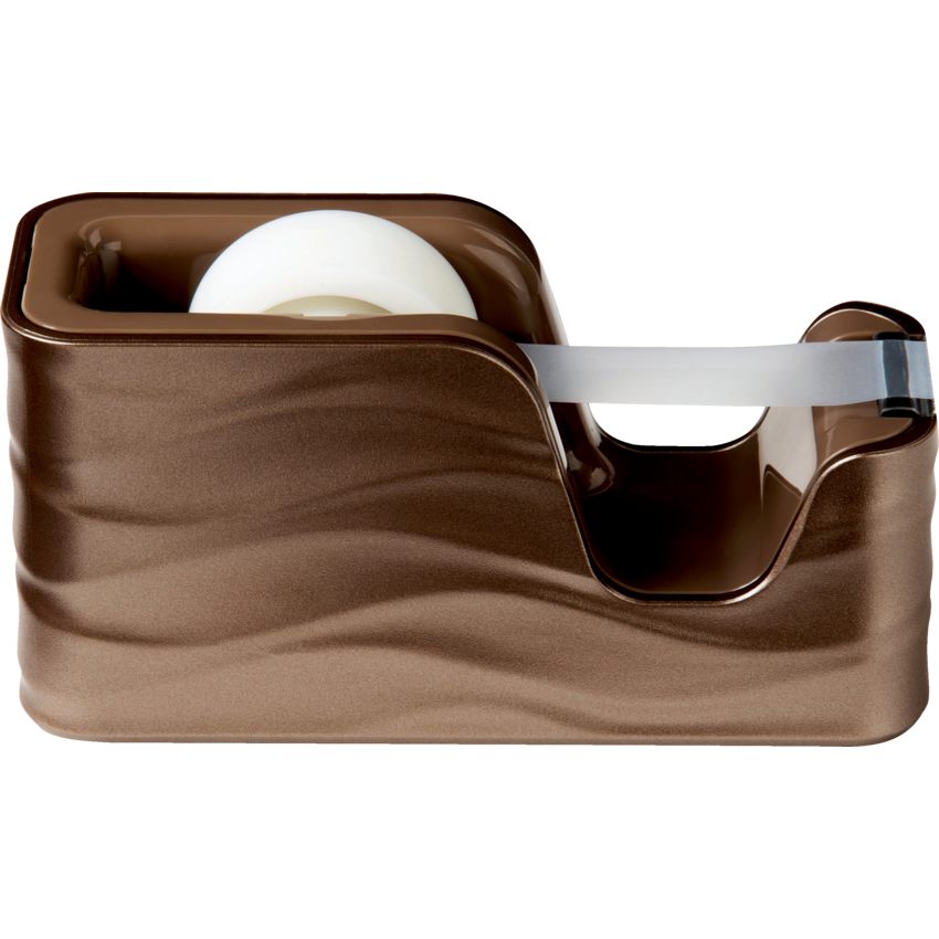 Scotch® C20 Wave Desktop Tape Dispenser Metallic Bronze