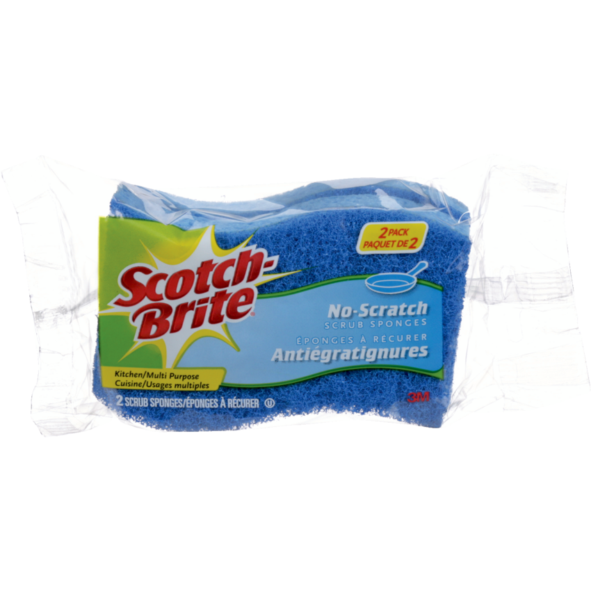 Scotch-Brite® No-Scratch Scrub Sponges Blue 2/pkg