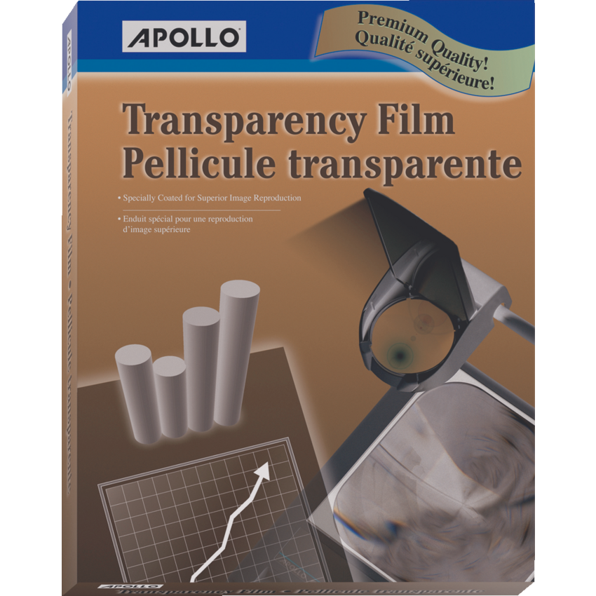 Apollo® Laser Printer Transparency Film 50/box