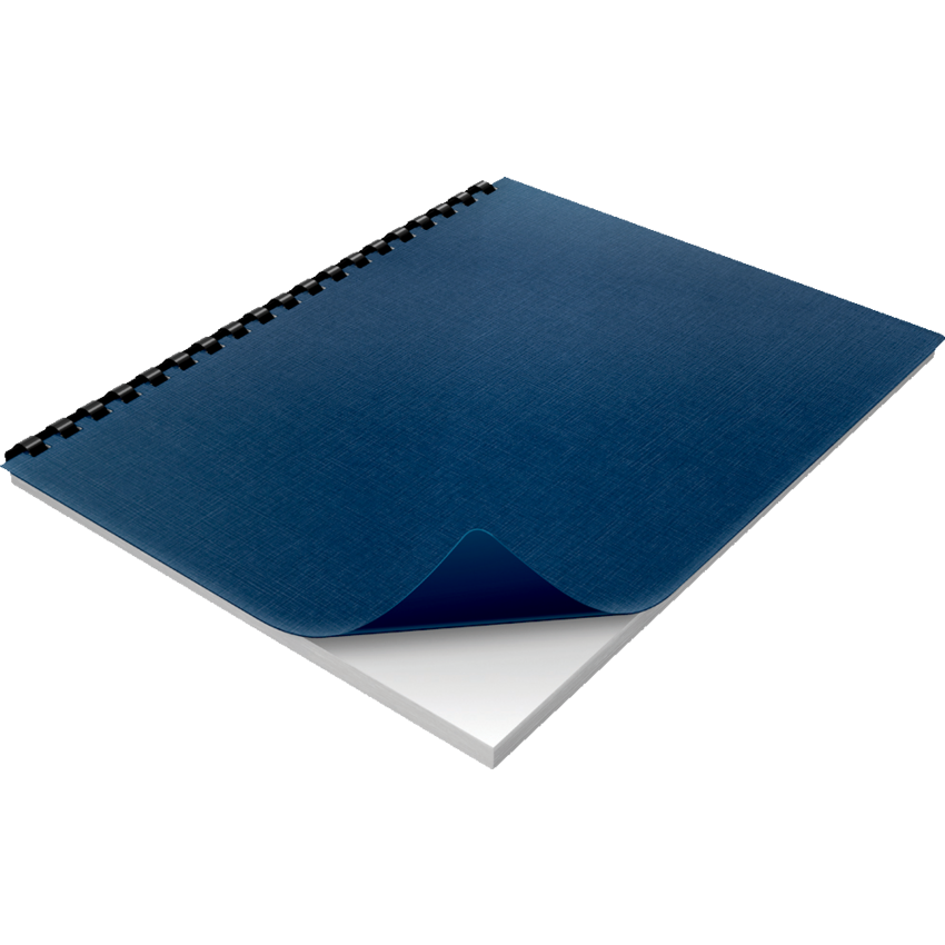 GBC® Linen Weave® Presentation Covers Navy Blue 200/pkg