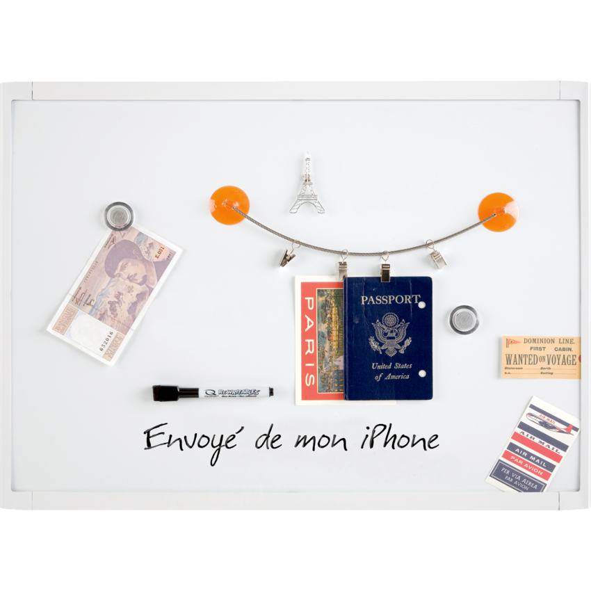 Quartet® Plastic Frame Magnetic Dry Erase Board 17" x 23" White