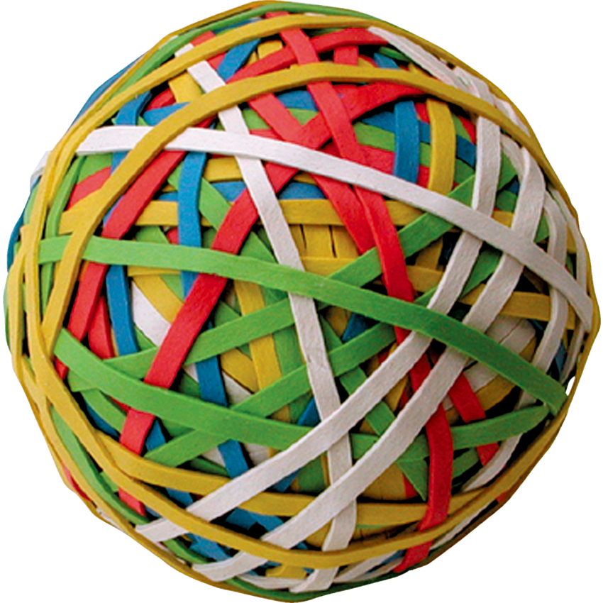 ACCO® Rubber Band Ball #33, 6 oz. Assorted Colours