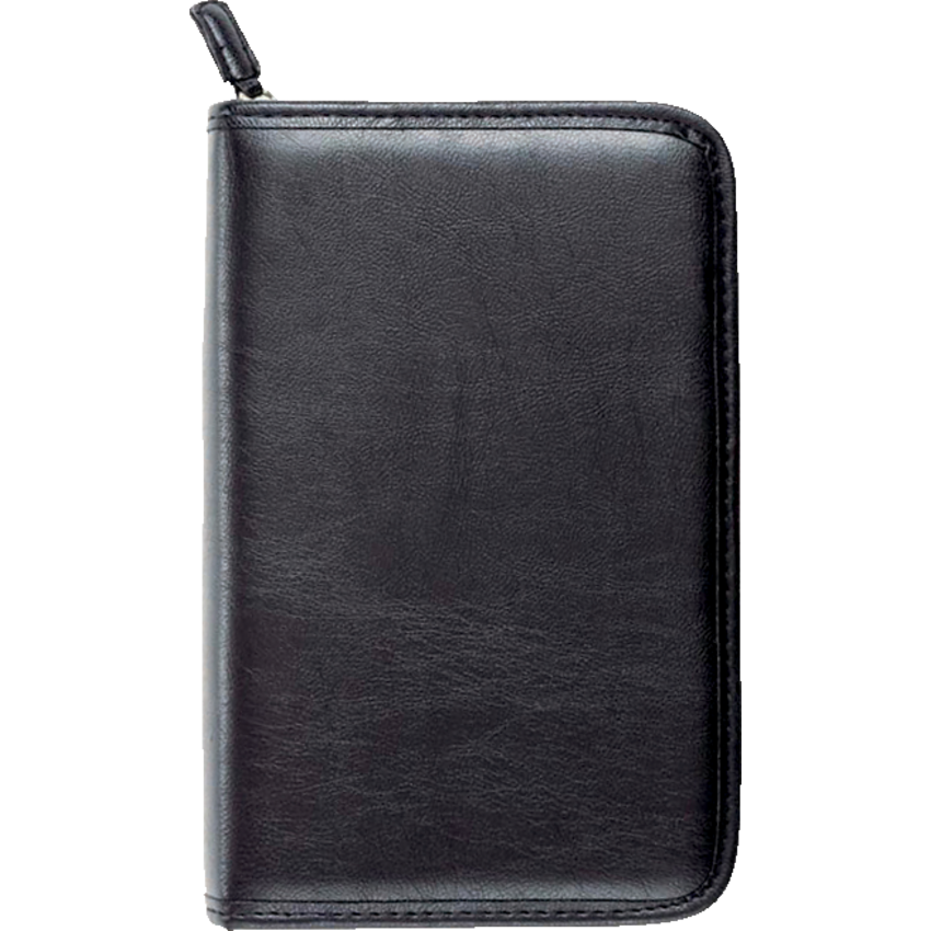 Day-Timer® Fresno Attaché Organizer Portable Size Vinyl Bilingual Black