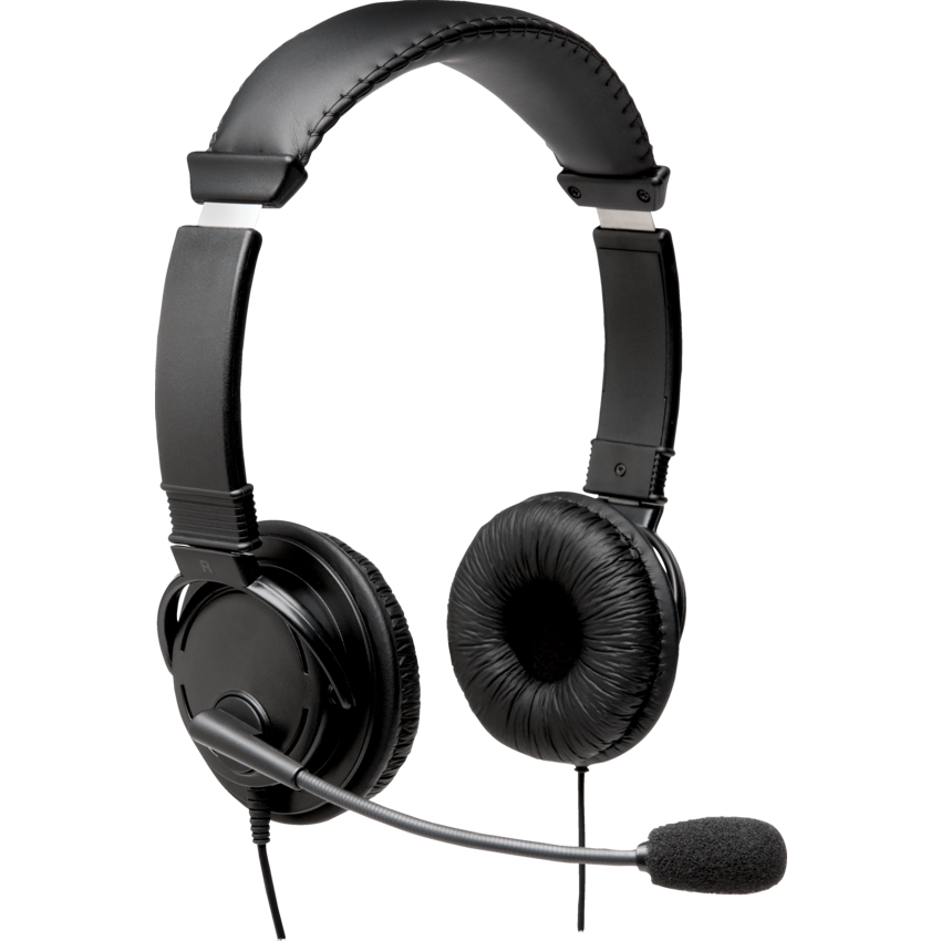 Kensington® Hi-Fi Headphones with Microphone Black