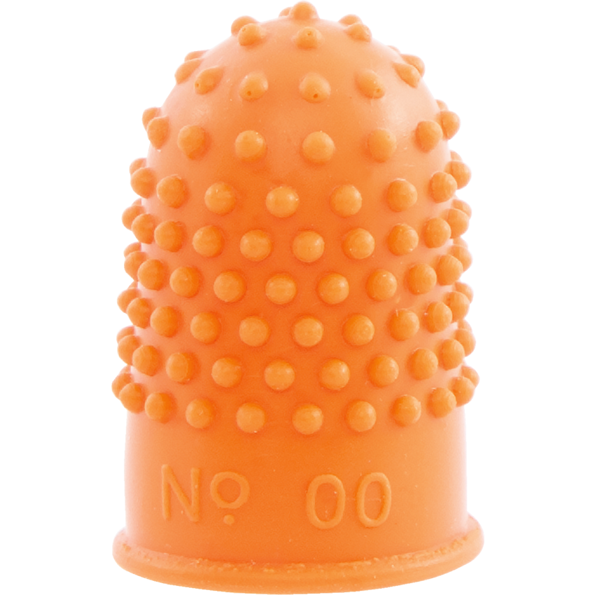 Westcott® Heavy Duty Rubber Finger Stalls Non-Ventilated Xsmall (00) Amber 12/box