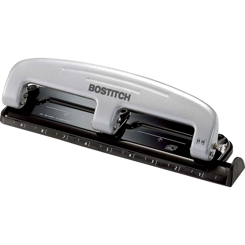 Bostitch® EZ Squeeze™ Three-Hole Punch 12 sheets