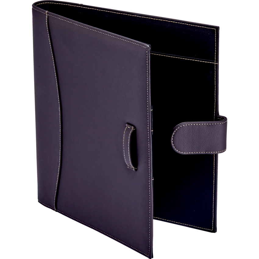 It's Academic Executive Faux Leather Portfolio Folder Brown