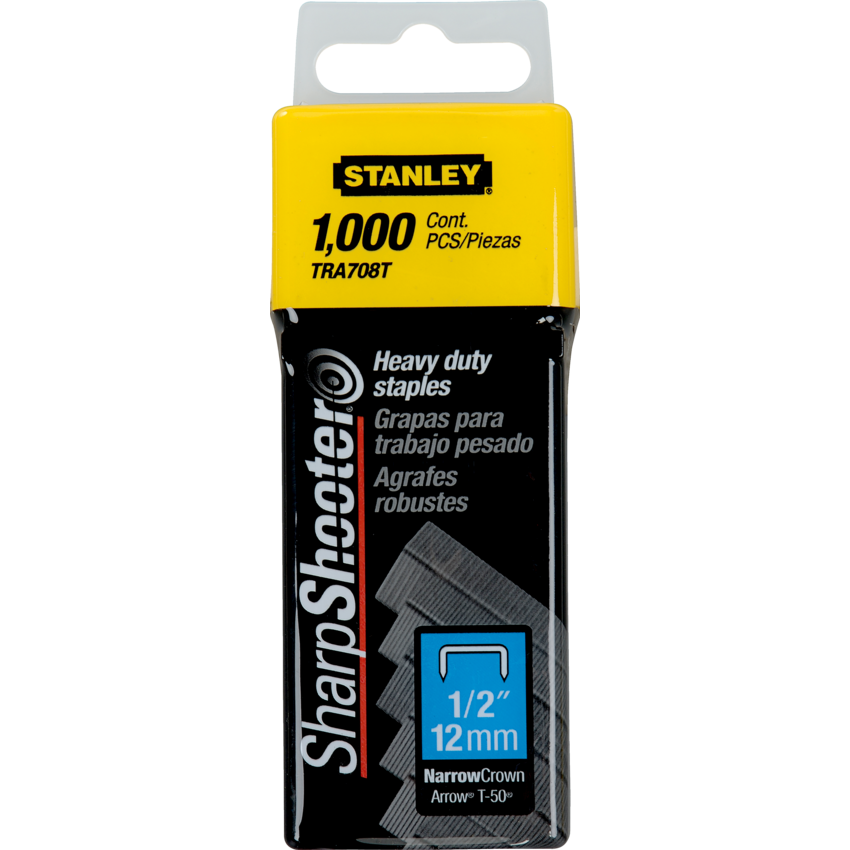 Stanley® SharpShooter® Heavy Duty Staples 1/2" 1,000/box