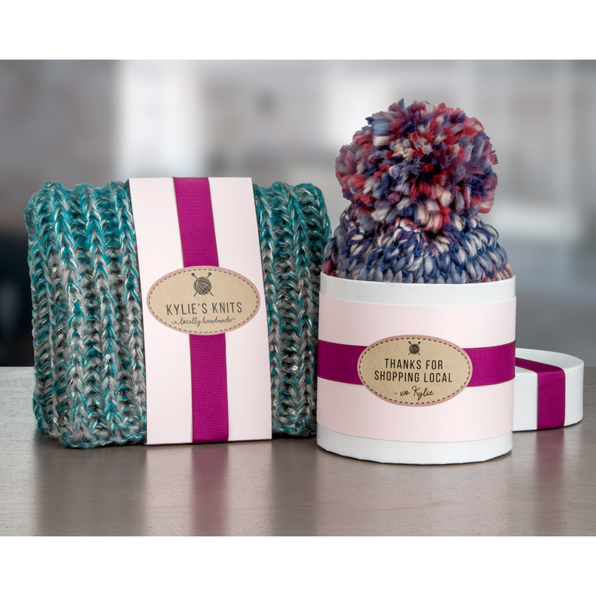 Avery® Print-to-the-Edge Oval Labels 1-1/2" x 2-1/2" Kraft Brown 180/pkg