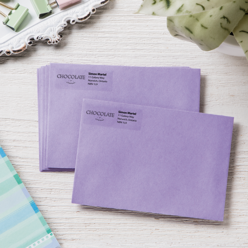 Avery® Easy Peel® Clear Address Labels 2/3" x 1-3/4" (600 Labels) 10 sheets/pkg