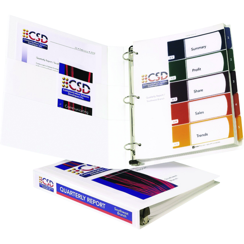 Avery® Heavy Duty Binders with One Touch™ Ring 2" White