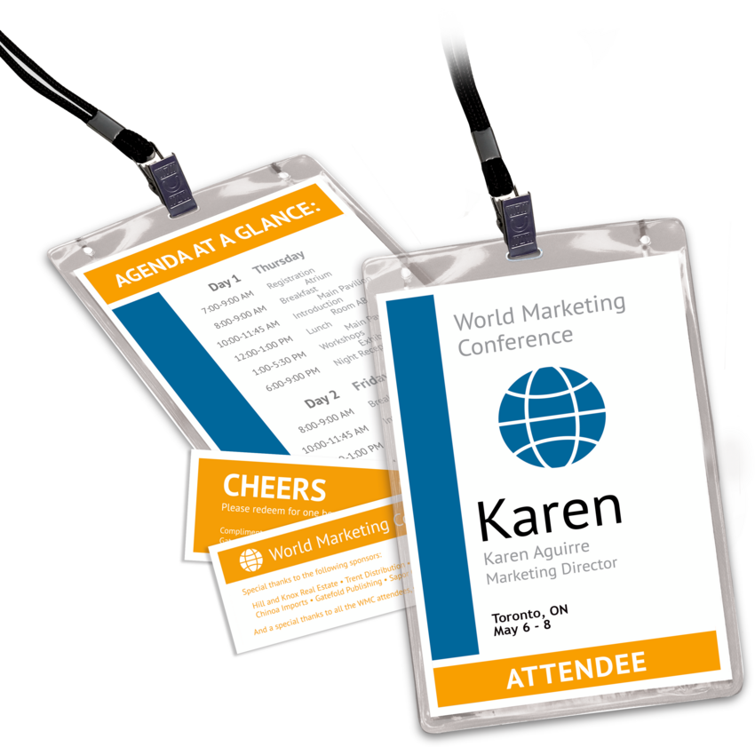 Avery® Premium Name Badges 4-1/4" x 6" White 75/box