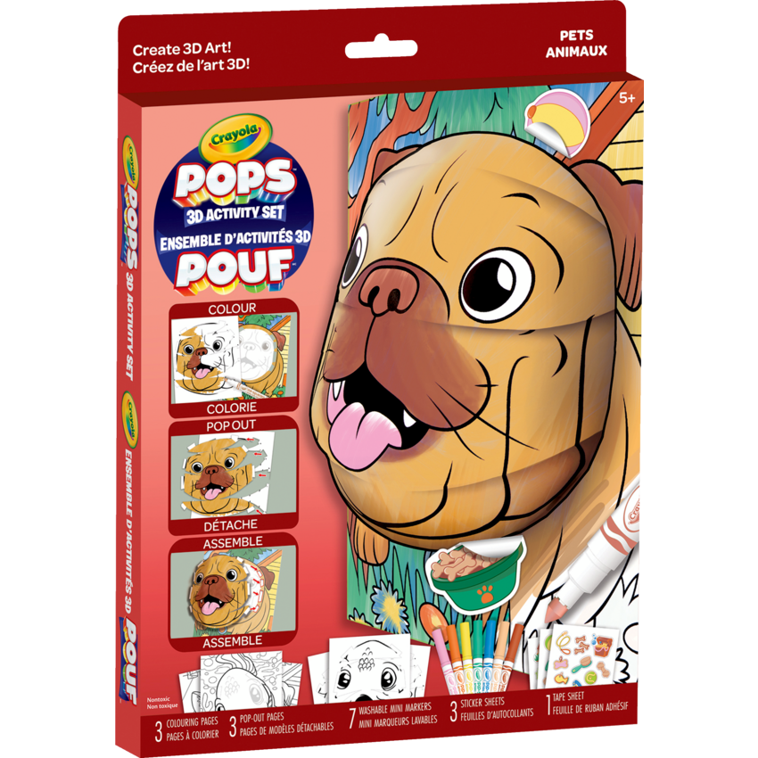 Crayola® POPs 3D Activity Art Set Pets