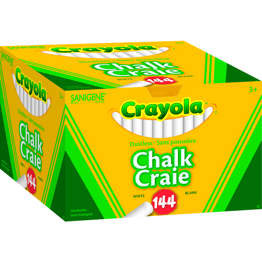 Crayola® Dustless Chalk White 144/box