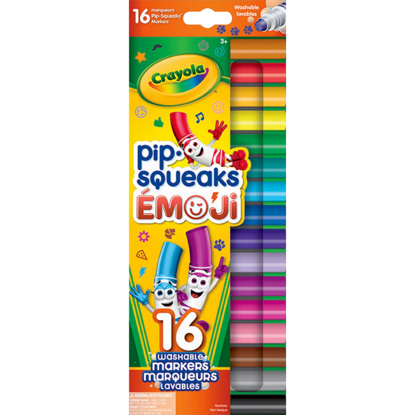 Crayola® Pip-Squeaks™ Emoji Stamper Markers Assorted Colours 16/pkg