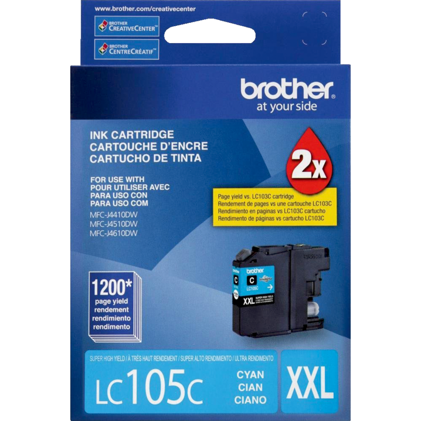 Brother Inkjet Cartridge Super High Yield LC105CXXL Cyan