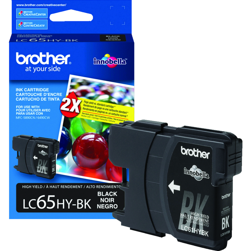 Brother Inkjet Cartridge High Yield LC65HYBKS Black