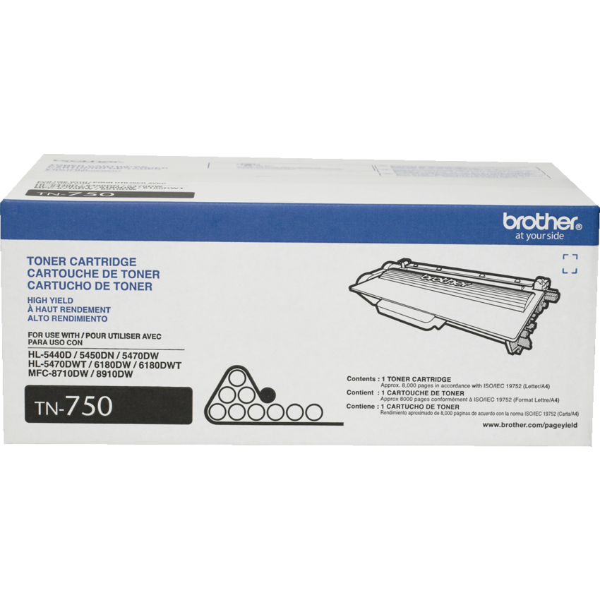Brother Laser Cartridge High Yield TN750 Black