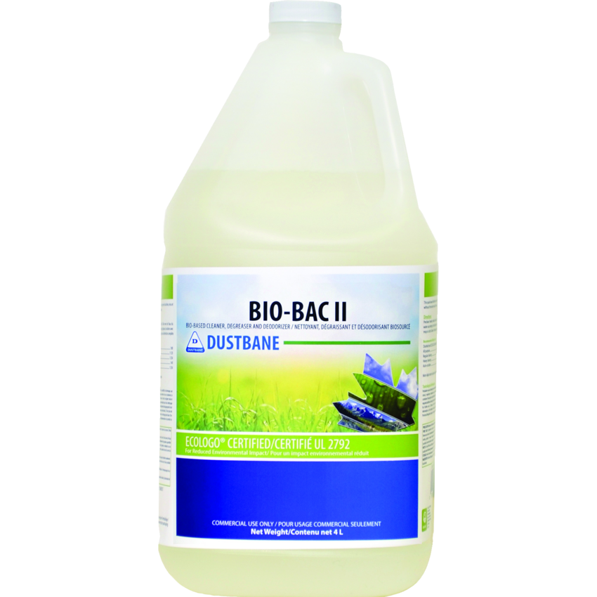 Dustbane Bio-Bac II Bio-Based Cleaner, Degreaser, and Deodorizer 4 L
