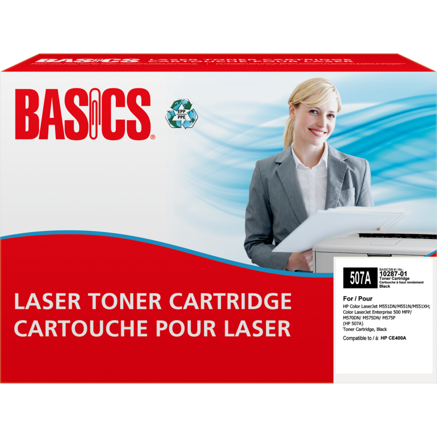Basics® Remanufactured Laser Cartridge (HP 507A) Black