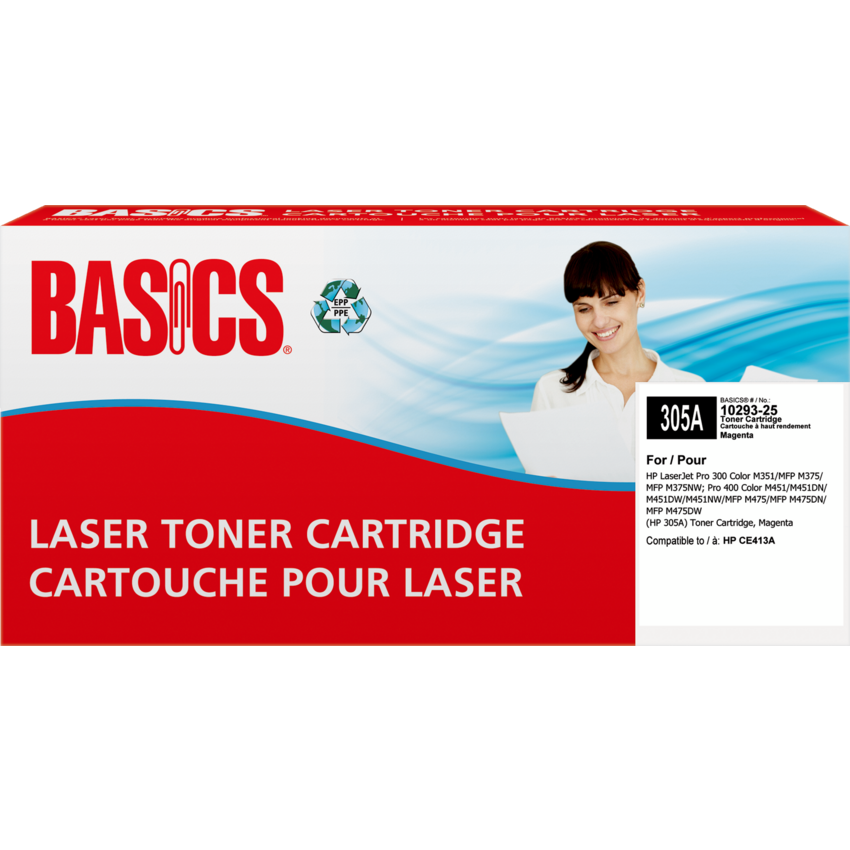 Basics® Remanufactured Laser Cartridge (HP 305A) Magenta