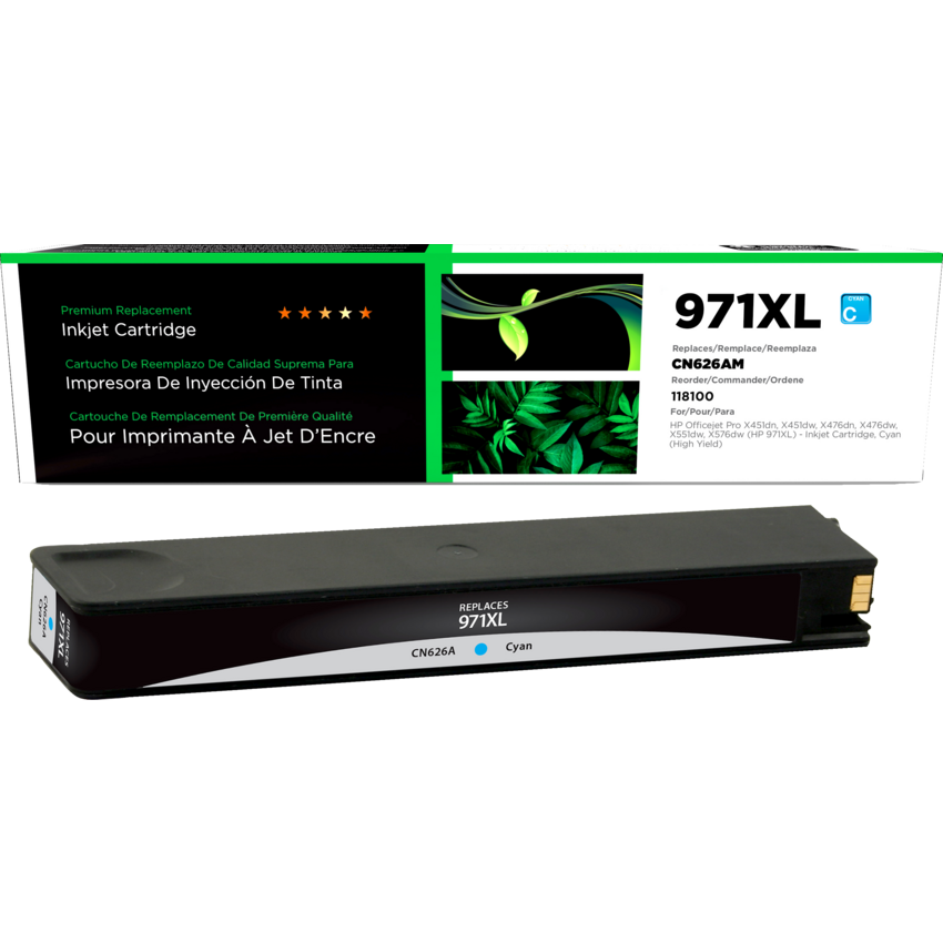 Clover Imaging Remanufactured Inkjet Cartridge HP 971XL High Yield Cyan