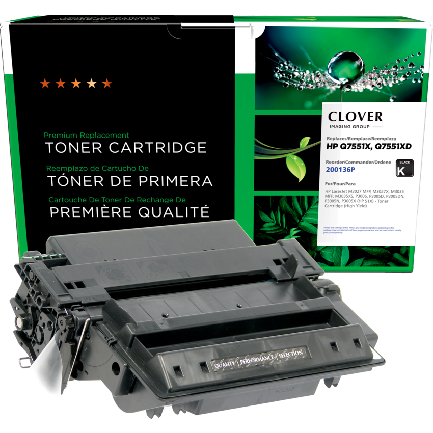 Clover Imaging Remanufactured Laser Cartridge (HP 51X) High Yield Black