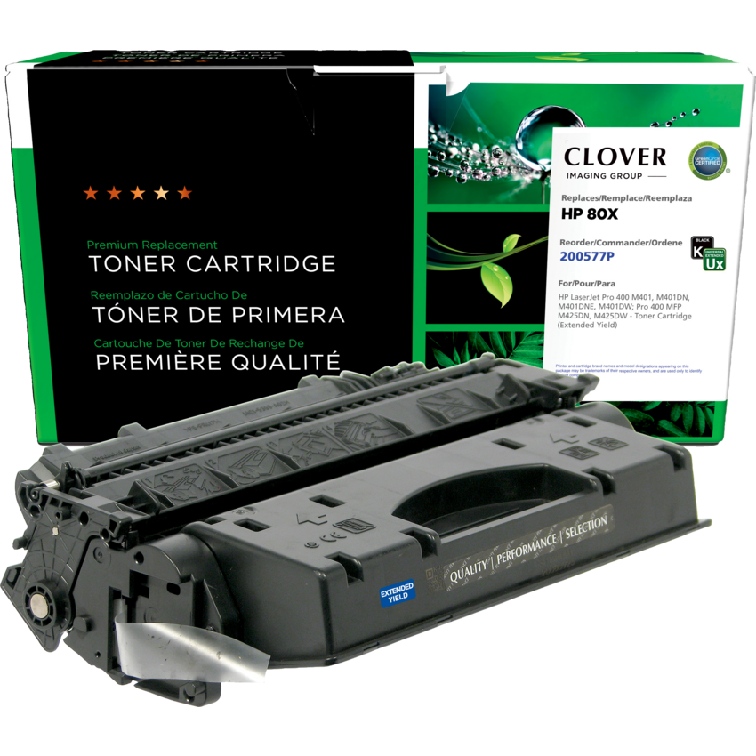 Clover Imaging Remanufactured Laser Cartridge (HP 80X) Extended Yield Black