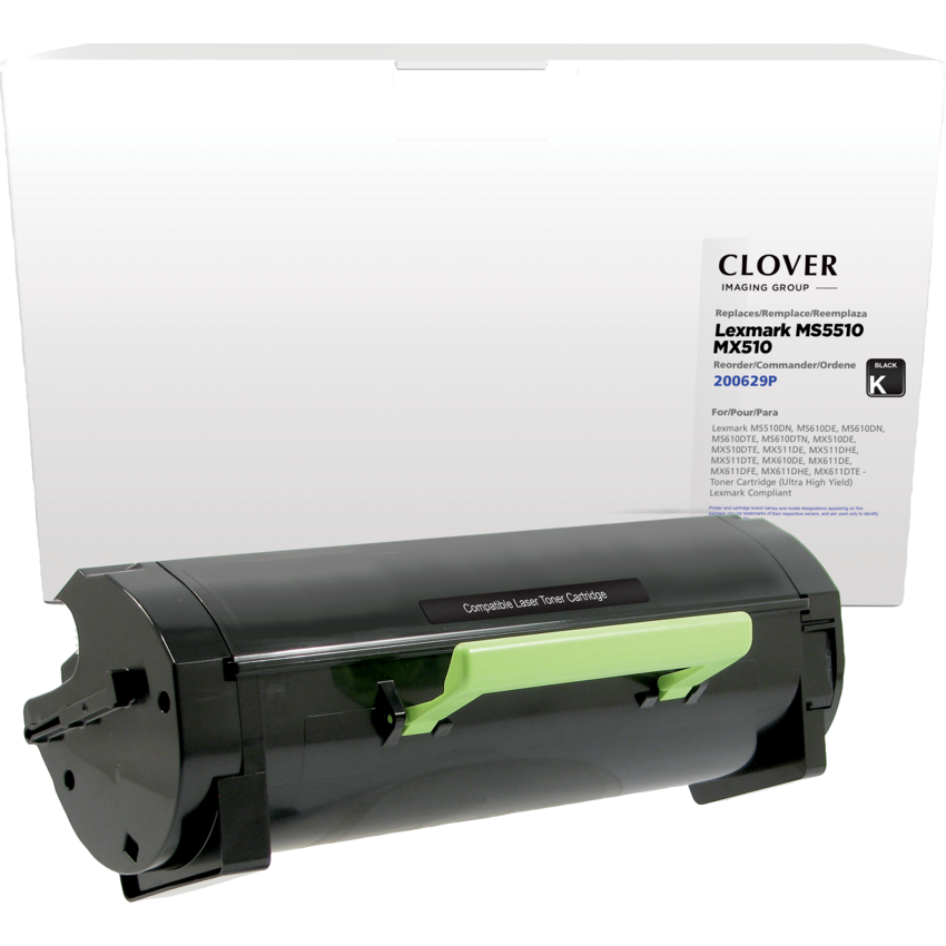 Clover Imaging Remanufactured Laser Cartridge (Lexmark MS510) Ultra High Yield Black
