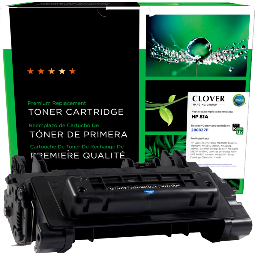 Clover Imaging Remanufactured Laser Cartridge (HP 81A) Extended Yield Black