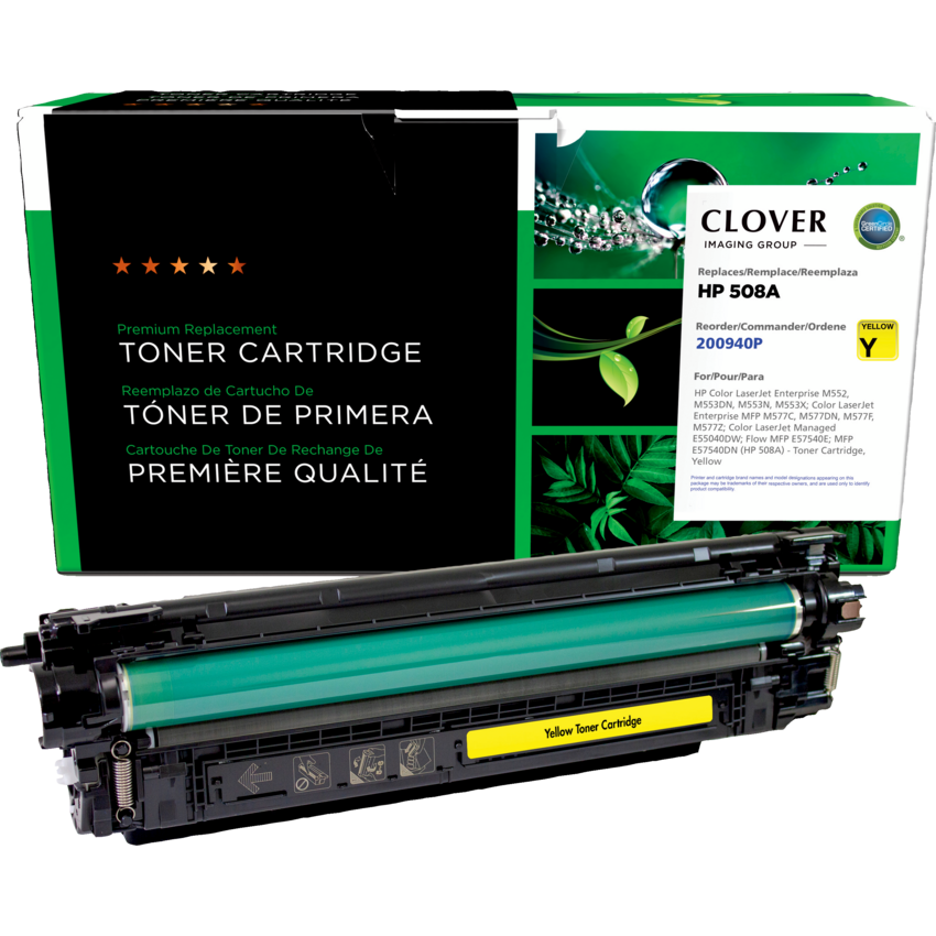 Clover Imaging Remanufactured Laser Cartridge (HP 508A) Yellow