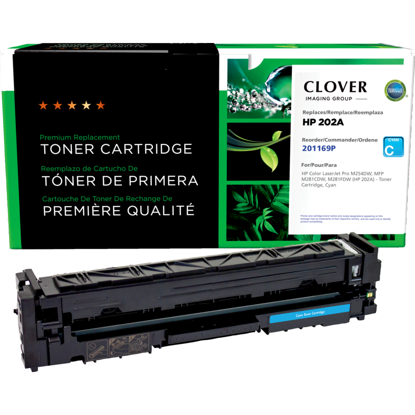 Clover Imaging Remanufactured Laser Cartridge (HP 202A) Cyan
